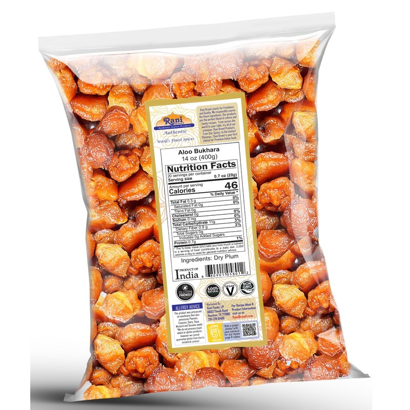 Rani Aloo Bukhara (Dry Plum) 14oz (400g) ~ All Natural