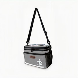 GOTINSN Insulated Lunch Bag Reusable Cooler Lunch Box Bag 6L Handbag Leakproof Thermal Cold Tote as a Bike Handlebar Bag for Travel Cycling Hiking Beach Work Picnic Grey Women/Men