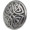 Goldgöre Pack of 5 Celtic Silver Metal Buttons 25mm with