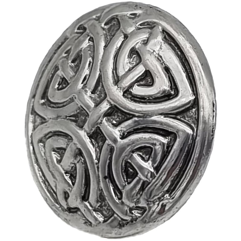 Goldgöre Pack of 5 Celtic Silver Metal Buttons 25mm with