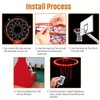 Waybelive LED Basketball Hoop Lights, Remote Control Basketball Rim LED