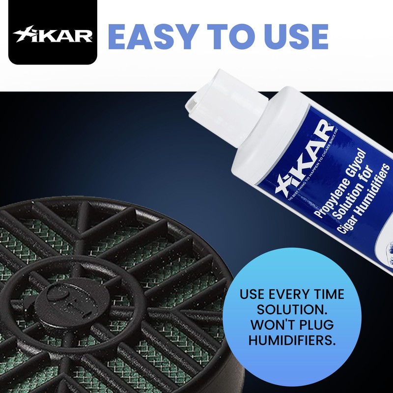 Xikar Cigar Humidor Solution - Premium Pre-Mixed Propylene Glycol for