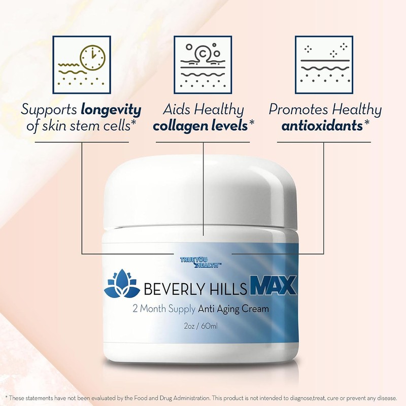 Beverly Hills Max Cream Suministro para 2 meses Crema antienvejecimiento
