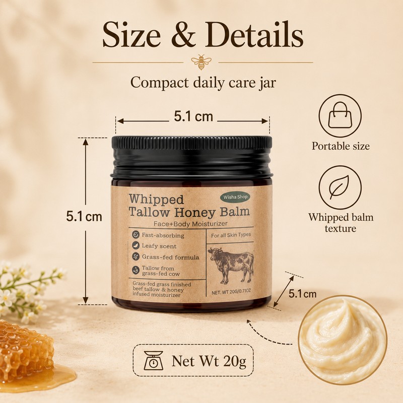 Whipped Beef Tallow Honey Balm for Face & Body –