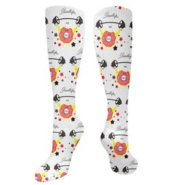 Donuts And Deadlifts Socks Crew Socks Best for Crossfit Flight Travel - Running & Fitness