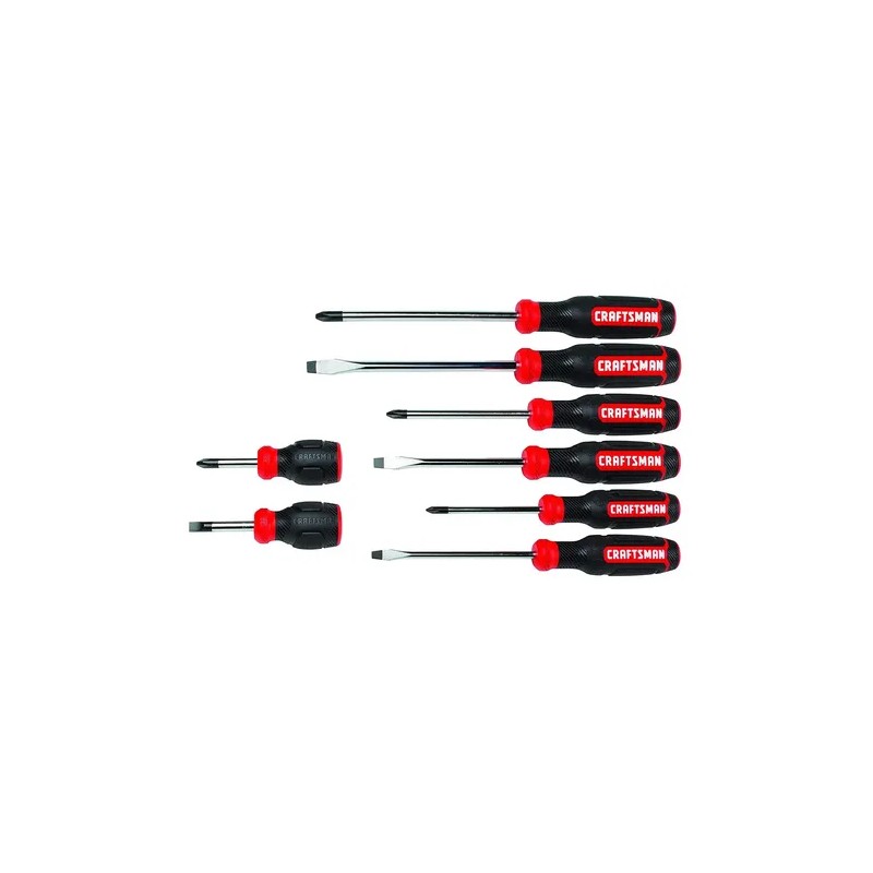 Destornillador Craftsman, Bimaterial, Juego De 8 Piezas (cmh