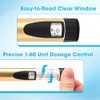 60 Units Reusable Peptide Pen Injector, Clear Scale and Protect