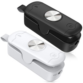 OEOP Bag Sealer, 2 in 1 Mini Bag Sealer Heat Seal and Cutter, Portable Chip Bag Sealer Heat Sealer Bag Resealer for Snacks Candies Plastic Bag Food Storage (Batteries Included)