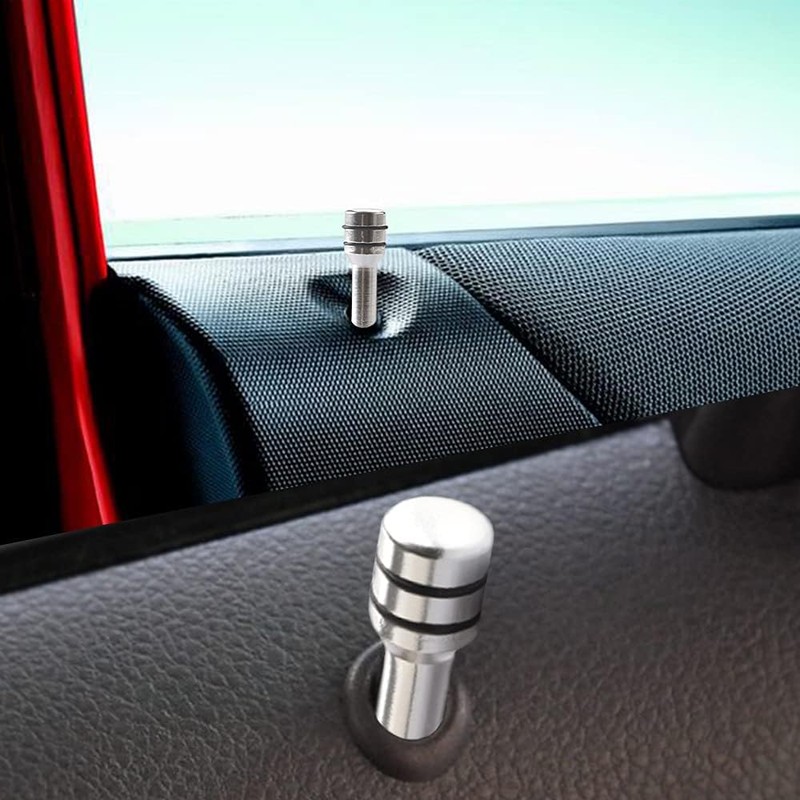 2pcs Car Door Lock Pin Door Lock Status Button Inner