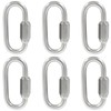 Qjaiune 6Pcs Quick Links 3/16 Inch 304 Stainless Steel D