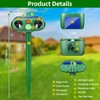 2 Pack Solar Ultrasonic Cat Repellent Outdoor, Waterproof Solar Animal