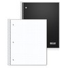 Dunwell Graph Paper Notebook 8.5 x 11, Plastic Cover, 80