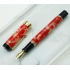 Jinhao 100 Classic Fountain Pen Koi Red Celluloid, Extra Fine