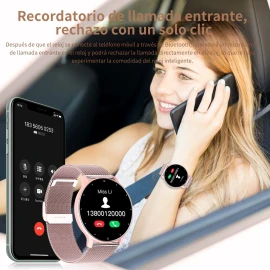 Reloj Inteligente Mujer Smartwatches Señora Sports Correa