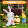Boveco 4FT Inflatables Easter Eggs and Bunny Outdoor Decoration Cute