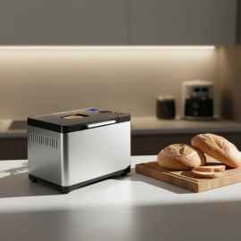 2Lb Bread Maker Stainless Steel Nonstick Automatic Dough Maker For Home UseDefault: Default