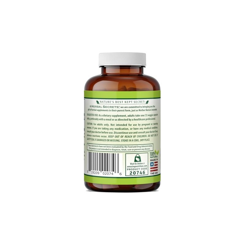 Herbal Secrets Suplemento De Senna | 500 Mg | 120