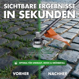 Heckenpracht® Professional Nylon Weed Brush for Brush Cutters Small | Includes Free 42x Durable Nylon Thread | Wild Herb Brush for Brush Cutter | 25.4 mm Bore | Brush Cutter Accessories