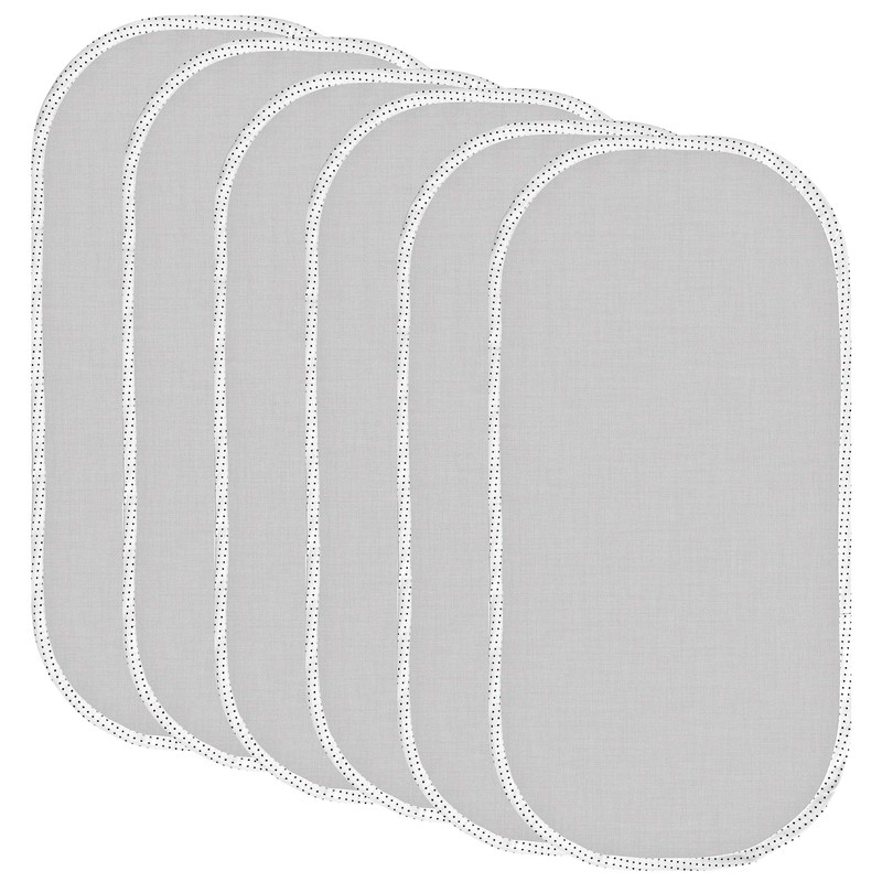 TILLYOU Waterproof Changing Pad Liners 6 Pack, 100% Cotton Reusable