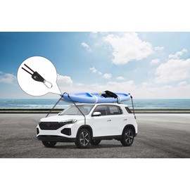 NONGKANG Ratchet Tie Down Straps, 1/4" (6mm) Adjustable Rope Hangers(2pcs, 12ft/Pack), Suitable for Kayak Fixation, Freight Transportation, Trucks, Tents, Hanging Plants and Various Bundling