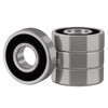 XIKE 6000-2RS Sealed Ball Bearings 10x26x8mm, Bearing Steel｜Pre-Lubricated｜Double Rubber Seals｜6000RS