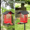 Squirrel Proof Bird Feeder for Outdoors Hanging, Metal Wild Bird