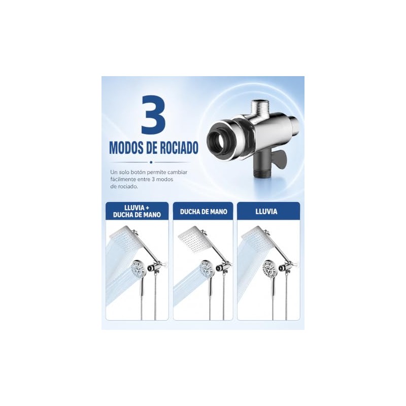 2 En 1 Regaderas para Baño Alta Presion, con Filtro