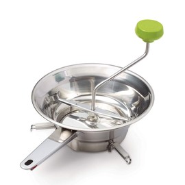 Starfrit Fruit and Vegetable Mill - 3 Discs Included Fine to Coarse Grinding - Non-Slip Foldable Feet That Fit On Bowls - Easy to Clean