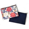kaiteki ART Original Multi-Pouch with Japanese Canvas/Pocket/Bag-in-Bag/Flower Pattern