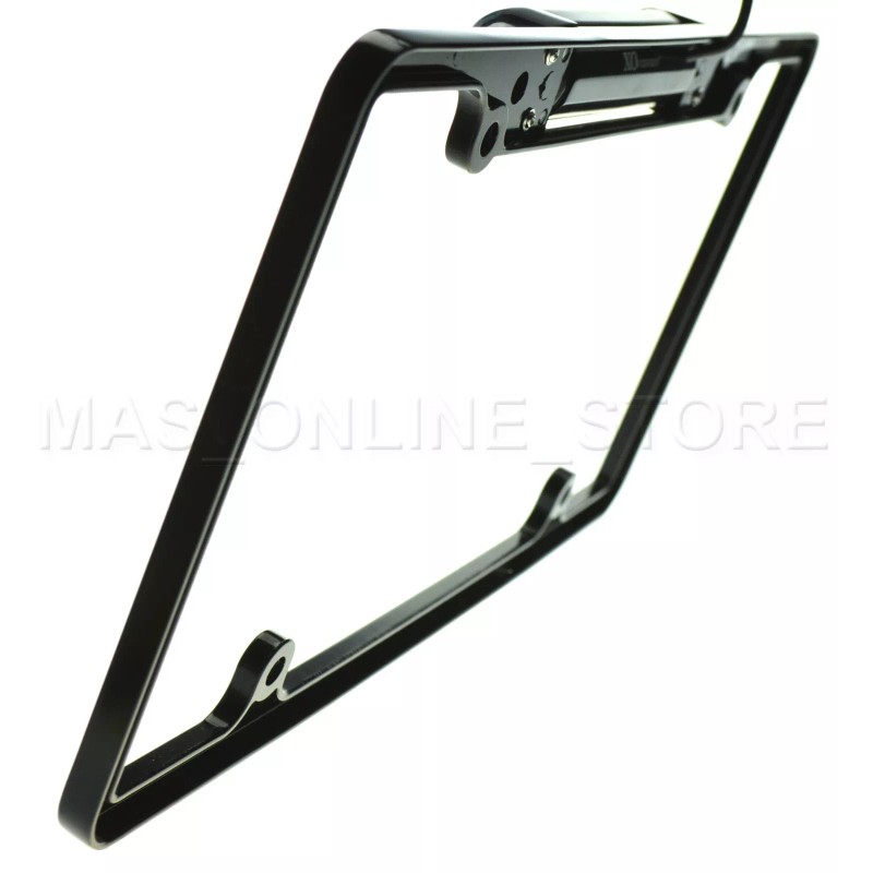 BLACK LICENSE PLATE FRAME WITH IR NIGHT VISION COLOR FRONT