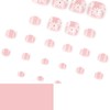 French Tip Press on Toe Nails Spring Fake Toenails with