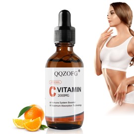 Liposomal Vitamin C Liquid 2000 mg, Liquid Supplement, High Absorption Vit C Drops, Gluten Free, Soy Free