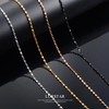 LUXSTAR Glitter Chain Necklace, Narrow, 0.06 inch (1.5 mm), Women's,