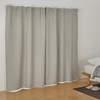 Mu-in Ryohin Flame-Retardant and Blackout Dobby Weave Non-Pleated Curtain, Width