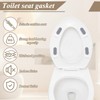Universal Toilet Seat Bumpers, Suitable for Bidet Kits, 4 Pack