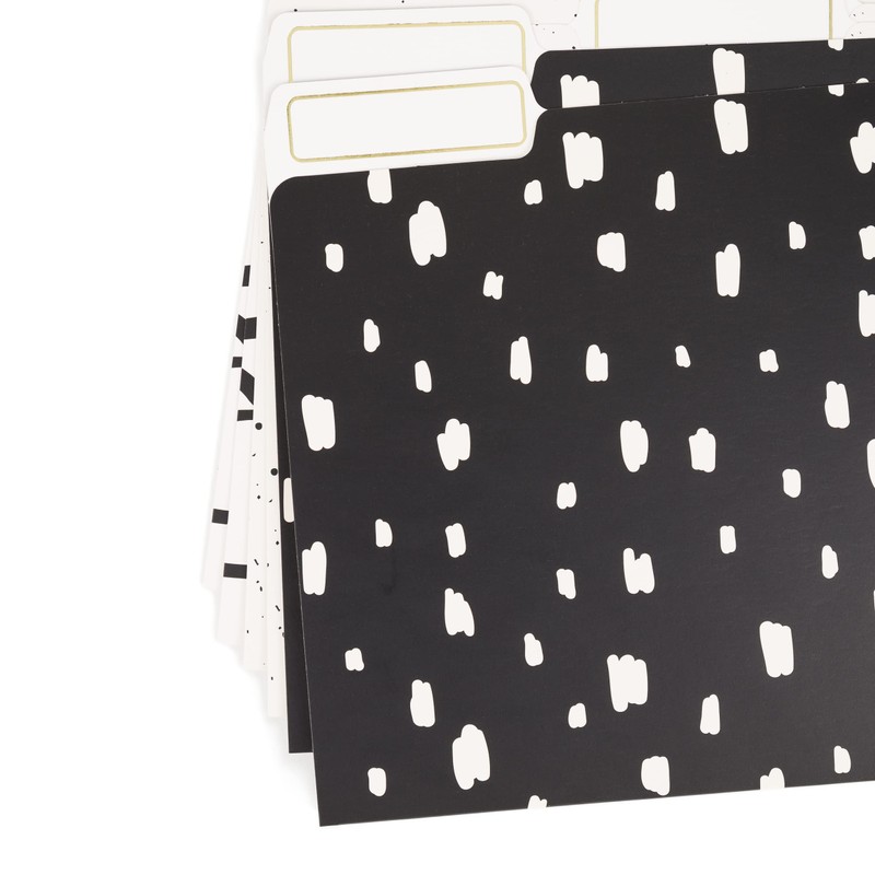 U Brands Artistic Elements File Folders, Office Supplies, 1/3-Cut Tabs