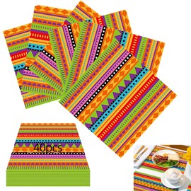 40 PCS Mexican Party Napkins Decorations,Colorful Disposable Napkins Festive Table Napkins Decor for Mexican Party, Fiesta Theme, Birthday and Cinco De Mayo Celebrations