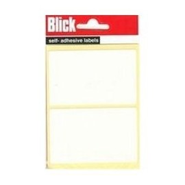 Blick White Sticker 50 mm x 80 mm (14 Stickers)
