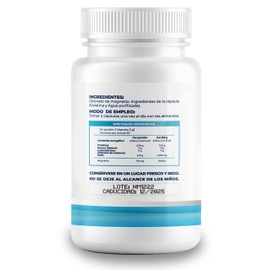 Glicinato de Magnesio 500mg - 100 Cápsulas