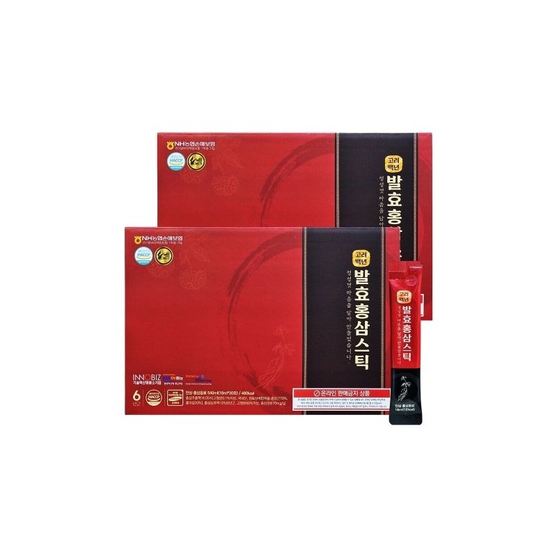 더존건강 Goryeo 100 Years Fermented Red Ginseng Sticks 30 packs