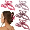 AHONEY Hair Clip, 4Pcs Butterfly Claw Clips, Non Slip Cute