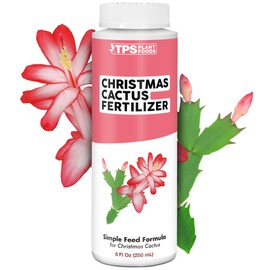 TPS NUTRIENTS Christmas Cactus Fertilizer for All Christmas Cacti and Schlumbergera Cacti, Liquid Plant Food 8 oz (250mL)