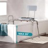 WAYES 400lb Sliding Tub Transfer Bench Shower Chair Shower Bench