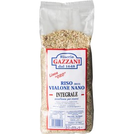 Brown Vialone Nano Integrale Rice - Riseria Gazzani - Veneto, Italy - 2.2 lbs