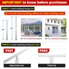 Muzata Cable Railing Post 36 Inch 36"x2"x2" Level Drilled Surface