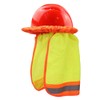 EXCEART Full Hard Hat Sun Shade 4pcs Summer Accessories Helmet