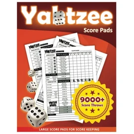 Yatzee Score Pads: Large Print Score Sheets with Size 8.5 x 11 inches for Scorekeeping, Score Book with 130+ Pages