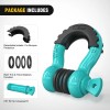 Nilight 2 Pack 3/4" D-Ring Shackle with 7/8" Screw 887lbs