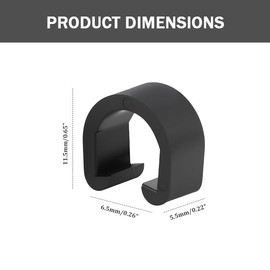 40 PCS Black Plastic Bicycle Clips, C-Clips Clamps, Mountain Bike Cable Clips Road Bicycle, Cord Housing Hose Guides Gear Bicycles Brake Cable Housing Hose