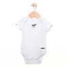 Robeez Baby Infant Bodysuit, top Dog Light Grey, 3 Months